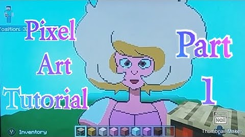 Minecraft pixel art tutorial - pink diamond (steven universe) part 1