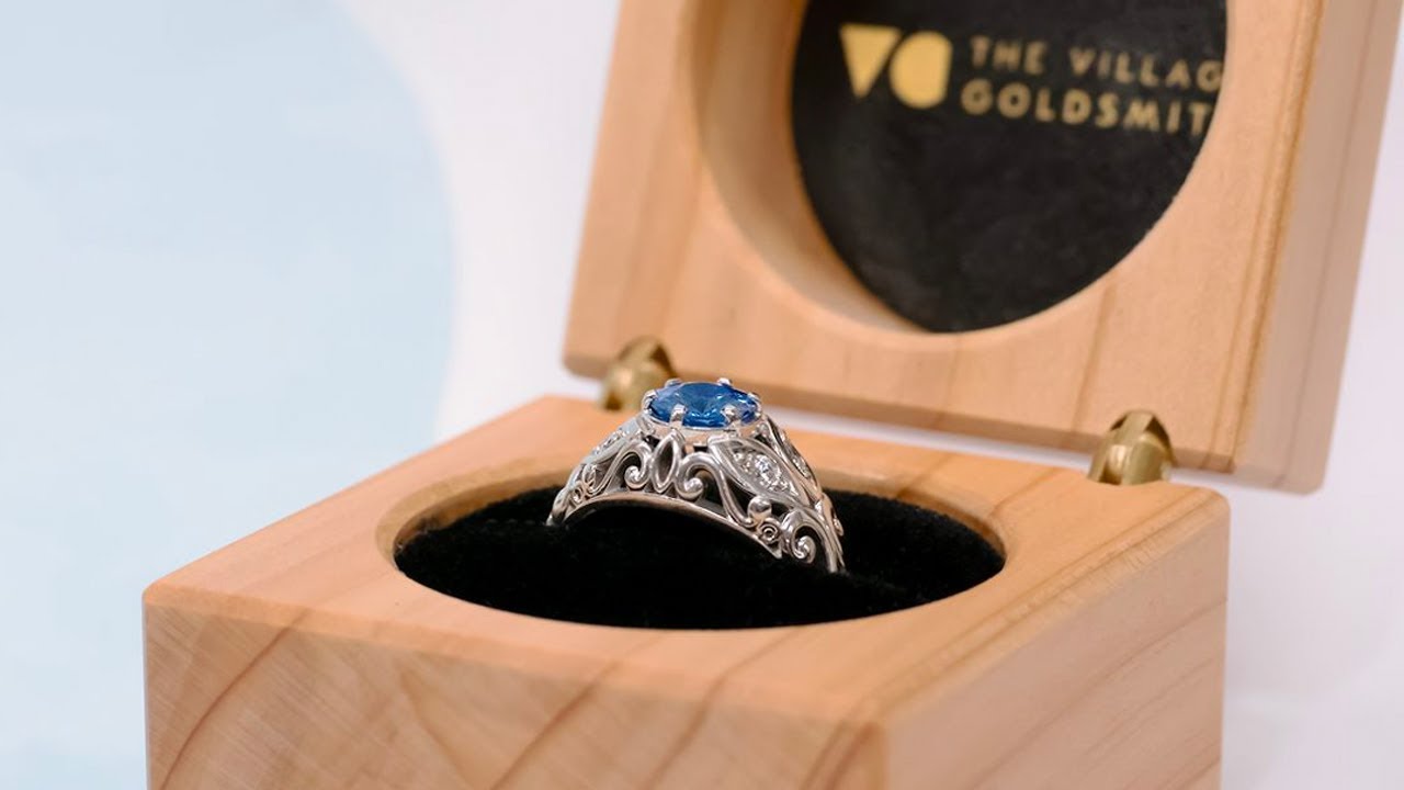 Ceylon Sapphire Vintage Ring | The Village Goldsmith - YouTube