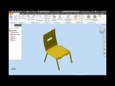 3D Modeling of a Chair in Autodesk Inventor  @amazailearningacademy6782