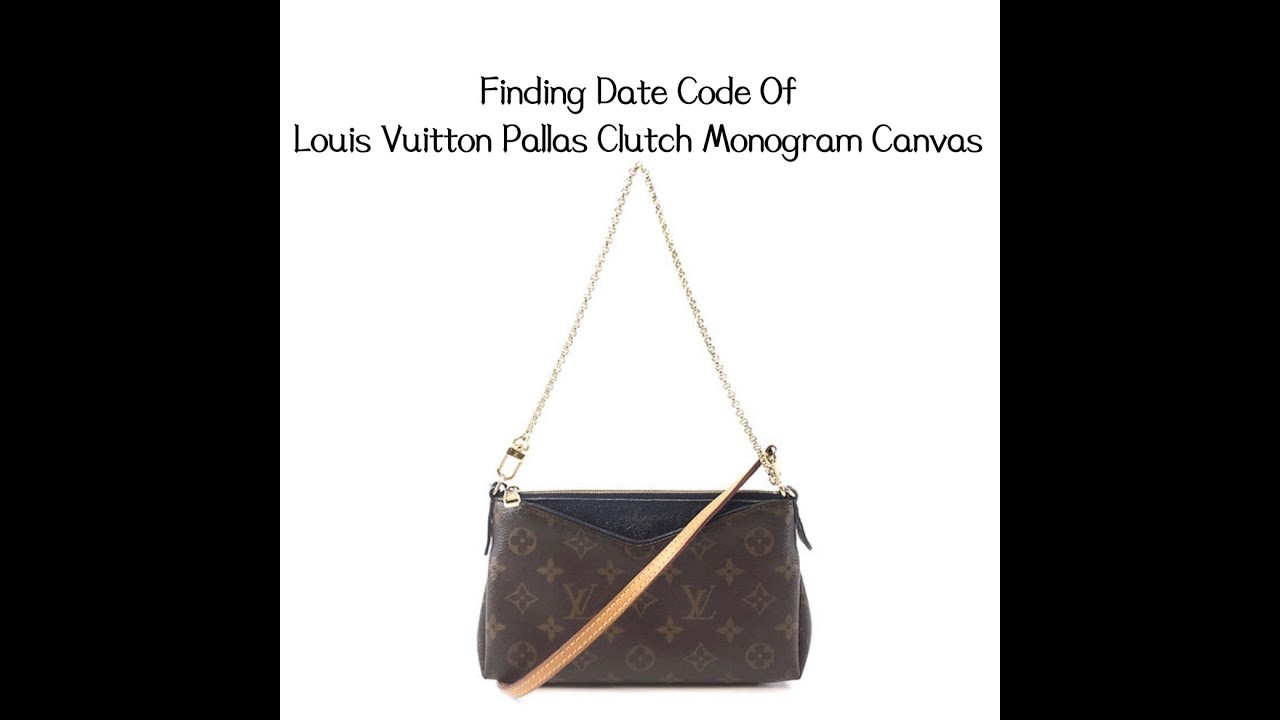 Date Code & Stamp] Louis Vuitton Pallas Clutch Monogram Canvas