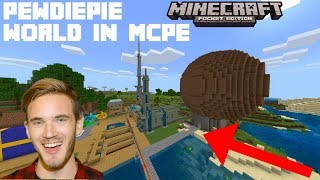 Pewdiepie’s Minecraft World In Minecraft Pocket Edition