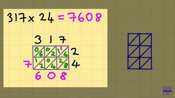 Lattice Multiplication: 3 digits times 2 digits