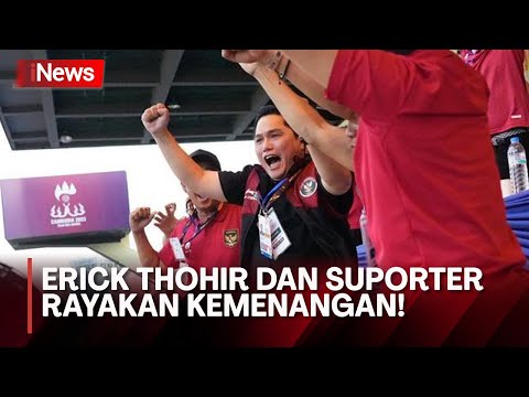 Suka Cita Erick Thohir dan Suporter Atas Kemenangan Timnas U-22