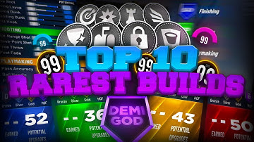 Top 10 RAREST BUILDS on NBA 2K20! NEVER BEFORE SEEN BEST BUILDS ON NBA2K20