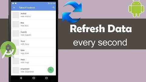 How to Refresh Data every Second - Android Studio Tutorial