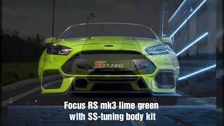 Focus Rs Mk3 Lime Green By Ss-Tuning