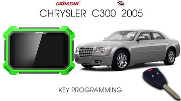 CHRYSLER 300C 2005 (Y160) BLADE KEY PROGRAMMING