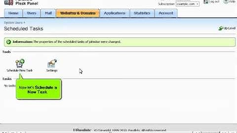 How to set up Scheduled Tasks (Cron Jobs) in Plesk10 - Canadian Web Hosting