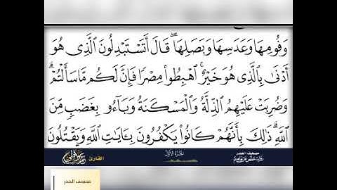 مصحف الحدر (الجزء 1) القارئ عمرو البساطي حفظه الله