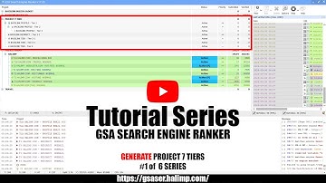 Full Tutorial Series GSA Search Engine Ranker #1 of 6