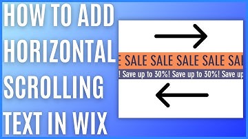 How to Create Horizontal Scrolling Text in Wix [Quick Guide]