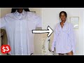 DIY Fitted Waist Shirt Dress | Men's Shirt Refashion