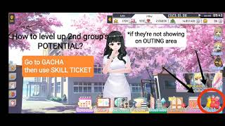 How to level up 2nd group's POTENTIAL if they're not showing on OUTING area on Idol Queens screenshot 4