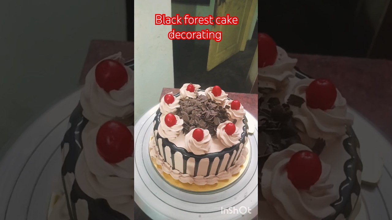 black forest cake design video 