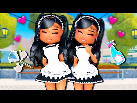 We Went UNDERCOVER as REALISTIC TWIN MAIDS! | LIFE TOGETHER ROLEPLAY