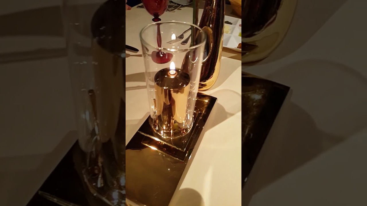 Golden Candle at Al Iwan Restaurant Burj AlArab Dubai 09.11.2016 YouTube