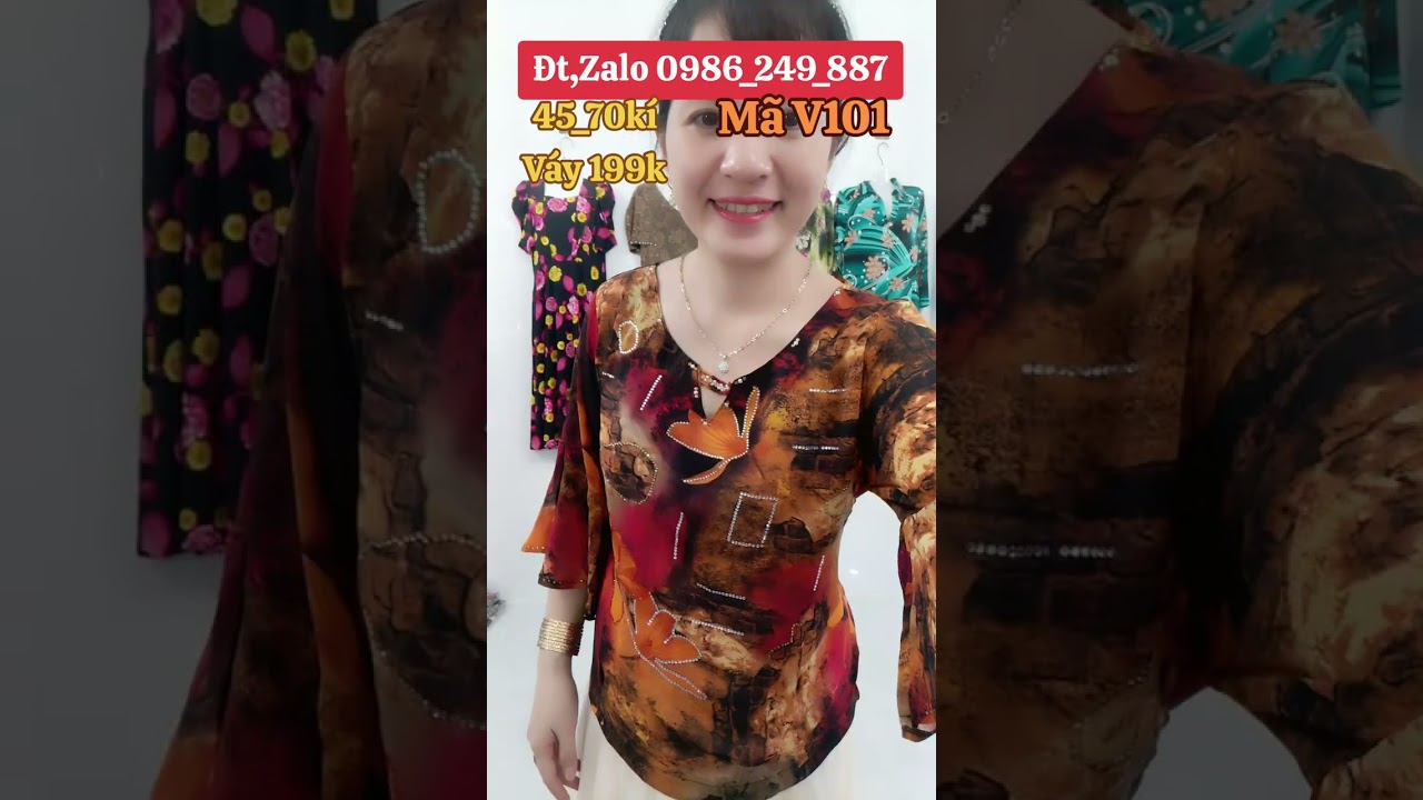 💥Mã V101. Ngày 17/1(Clip số 2)☎️Đt,zalo 0986_249_887. Áo Thiết Kế Sang Đẹp 