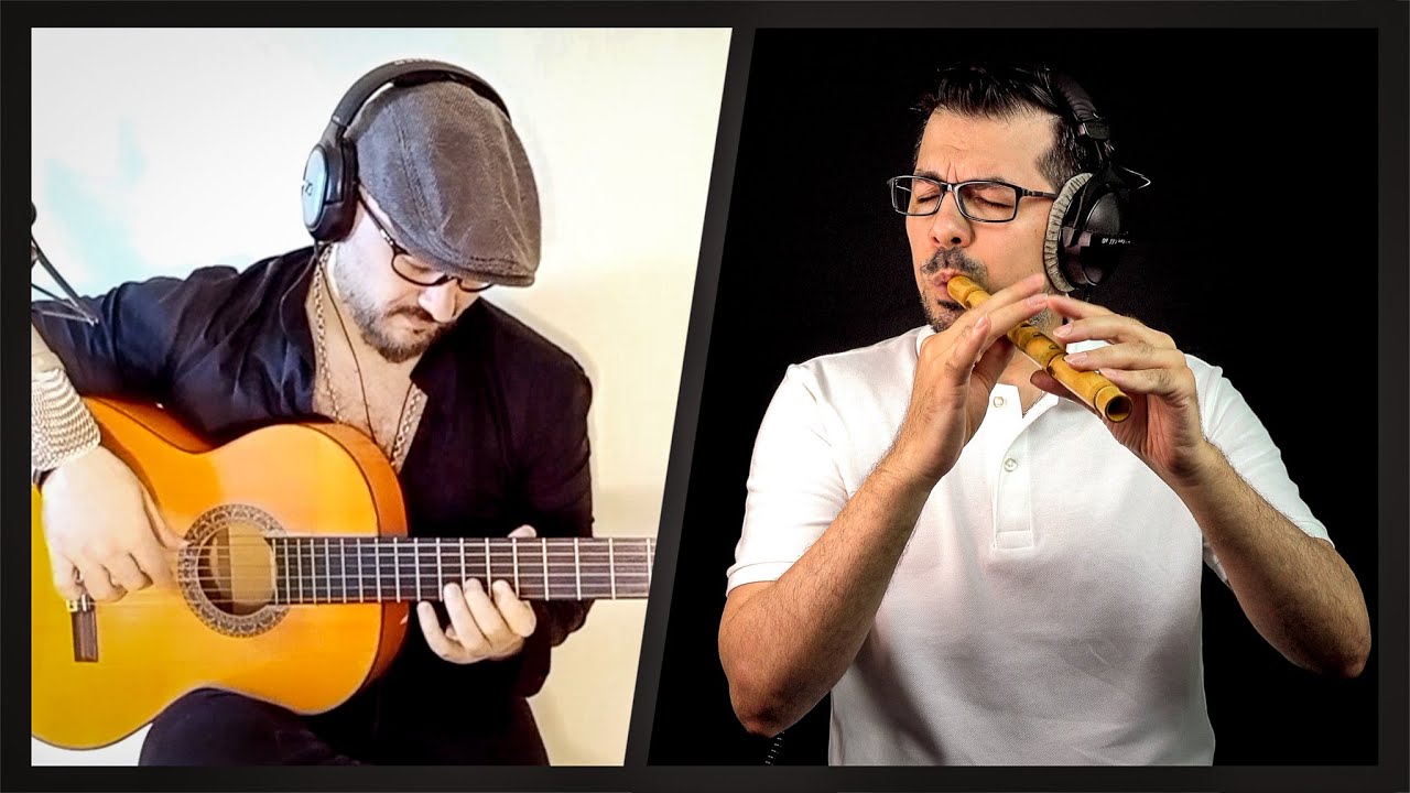 الأغنية الإسبانية الرائعة (ناي و جيتار) فتيان ومنير Amor Mio cover