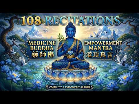 超殊胜【藥師灌頂真言 108遍】Medicine Buddha Mantra | Eliminate Pain & Protect Health