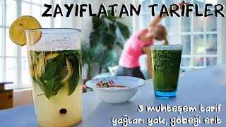 YAĞ YAKAN, GÖBEK ERİTEN TARİFLER AYAĞINIZA GELDİ  OTURDUĞUNUZ YERDE ZAYIFLAYACAKSINIZ ?