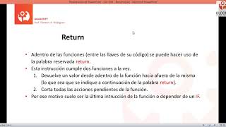 Curso Javascript U2·05 - Funciones y retorno de valores