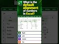 Number Alignment in Excel