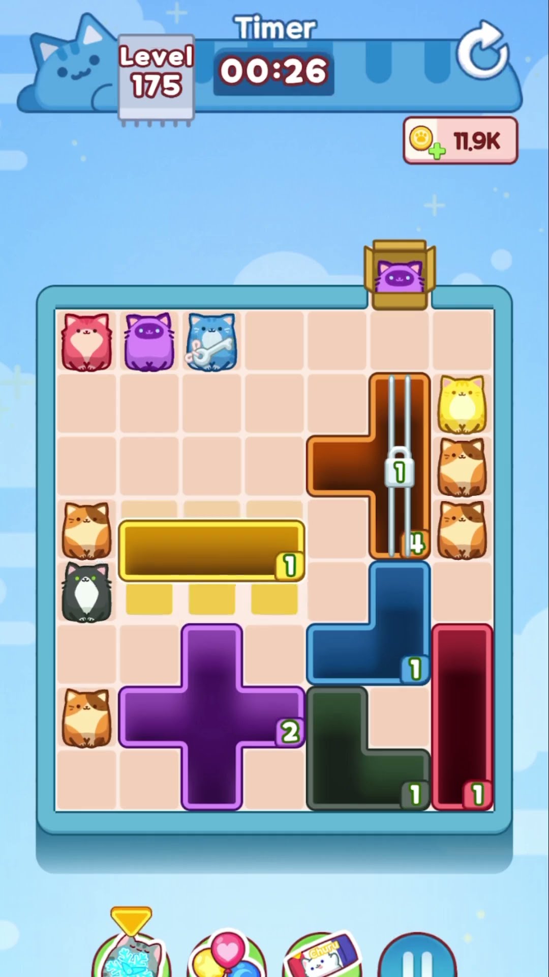 Drop the cat] Level 175 - YouTube