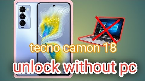 Tecno camon 18 G88 Hard Reset pin pattern unlock without pc/Computer