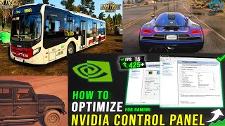 BEST NVIDIA CONTROL PANNEL / SETTING  FOR GAMES ETS2 AND RACE  (HIGH QUALITY & PERFOMANCE) 2025