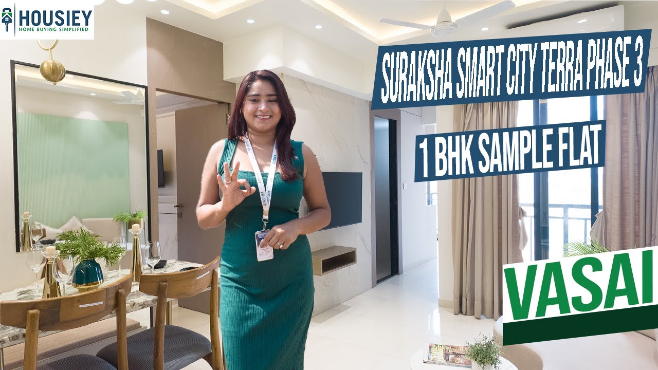 Suraksha Smart City Terra Phase 3 | 1BHK Sample Flat Tour at Vasai East Mumbai | Price & Review 2025