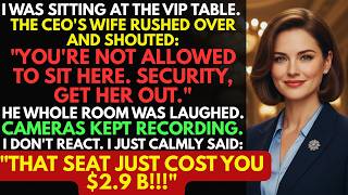 Arrogant CEO's wife Stole My VIP Seat at a Gala — She Had No Idea I Was Ready for a Plan.