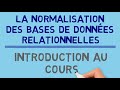 Normalisation des bases de donnes relationnelles  introduction