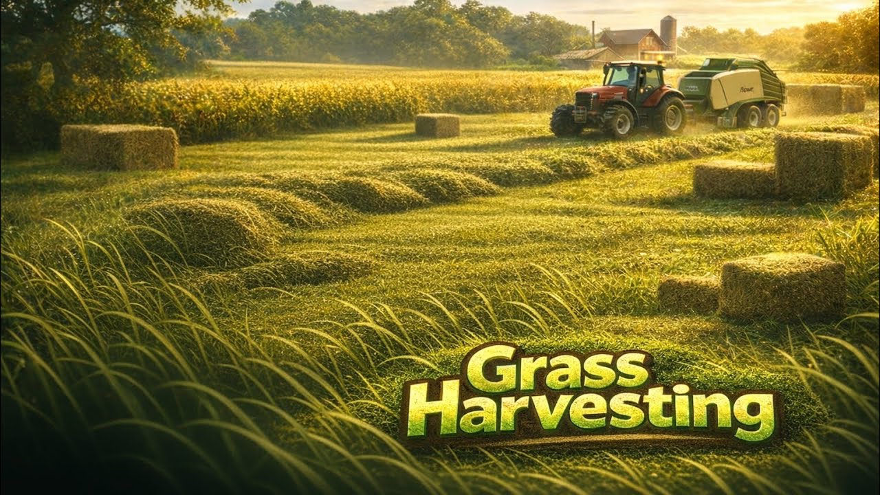 GRASS HARVESTING l FARMING SIMULATOR 14 🚜🎮 l 😱🤯🔥
