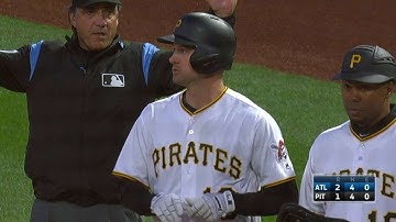 ATL@PIT: Mercer plates Polanco with single to right