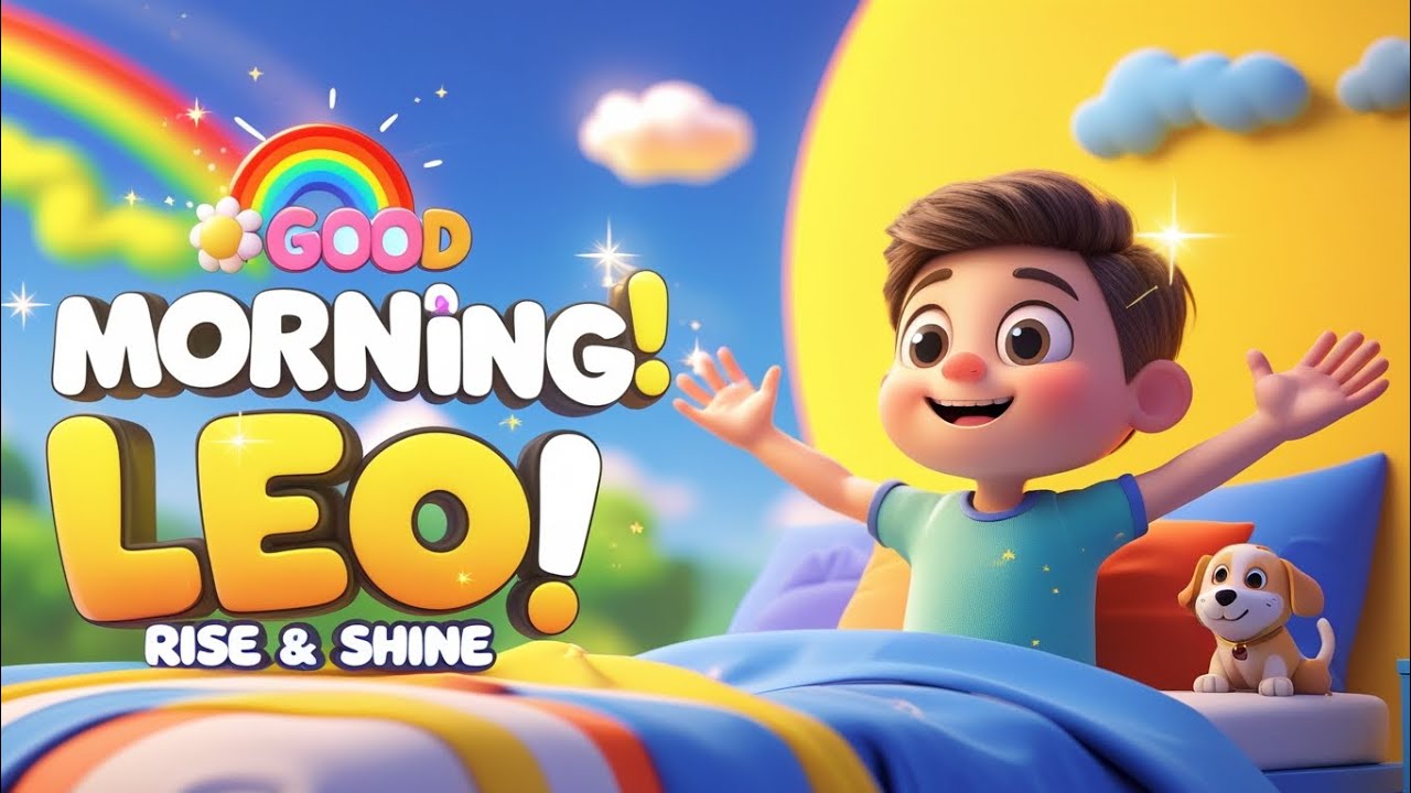 🌞 Good Morning Leo! | Rise & Shine Kids Song ☀️ Morning Routine Cartoon for Kids 