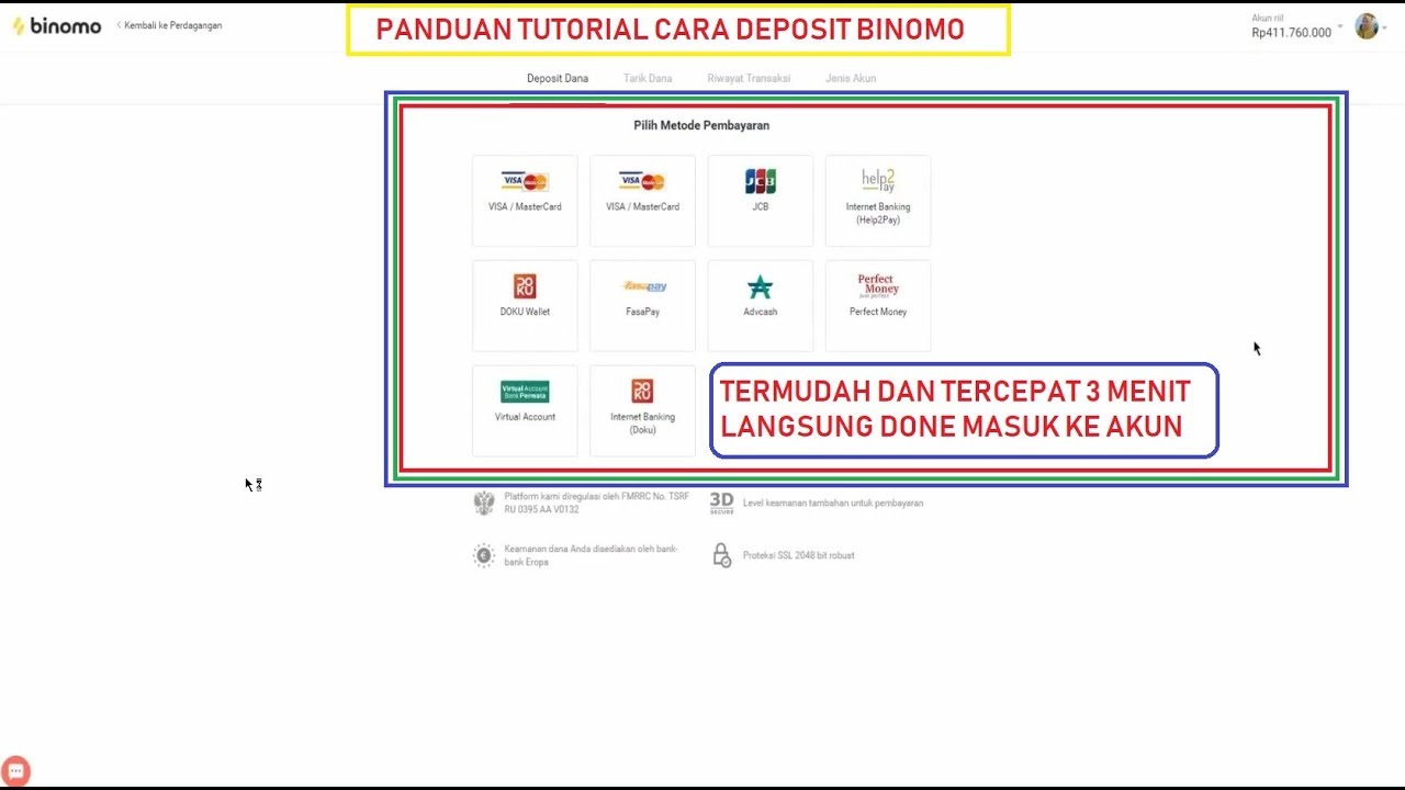 panduan tutorial cara deposit binomo termudah dan tercepat