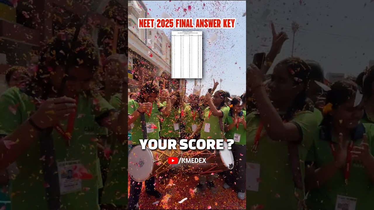 🔴NEET 2025 FINAL ANSWER KEY🔥 