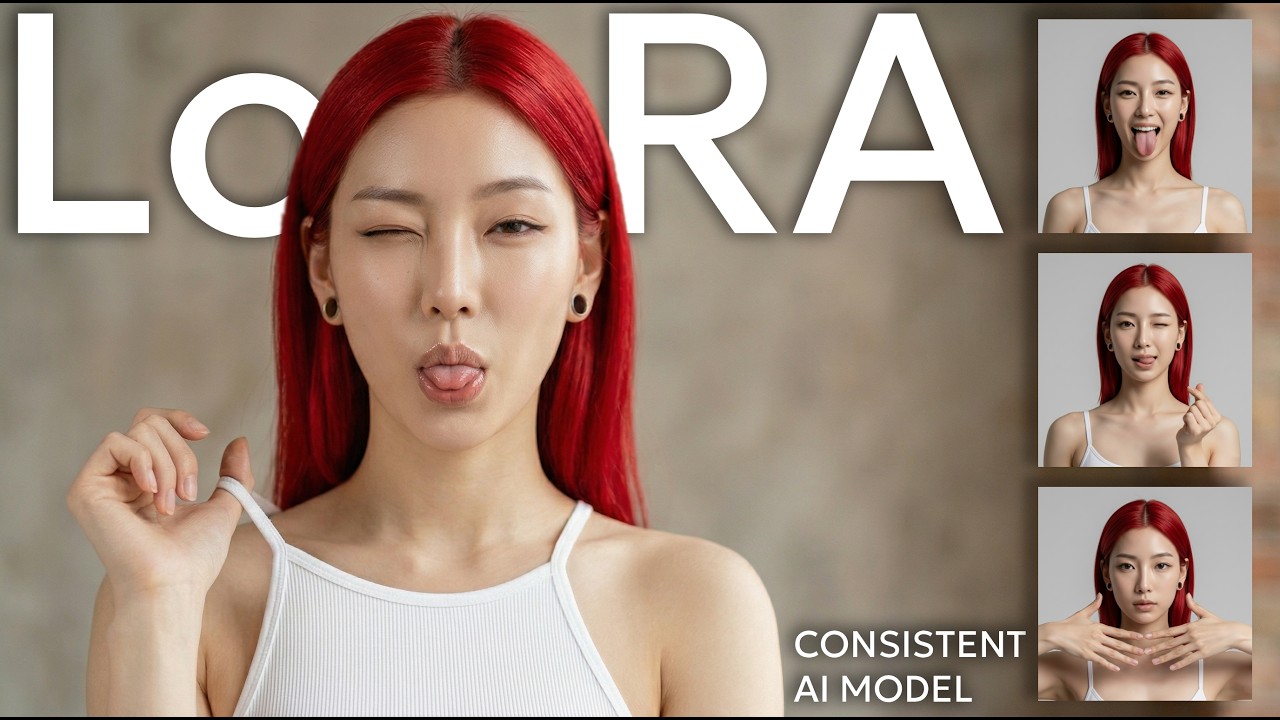Как создать AI Инфлюенсера с ОДНИМ лицом? Обучение LoRA модель бесплатно (Полный Гайд)