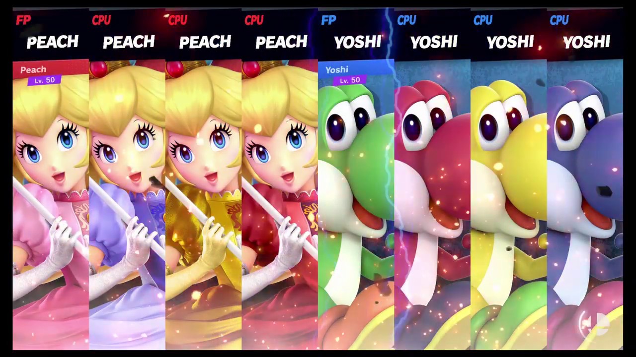Super Smash Bros Ultimate Amiibo Fights Request #5509 Team Peach vs ...