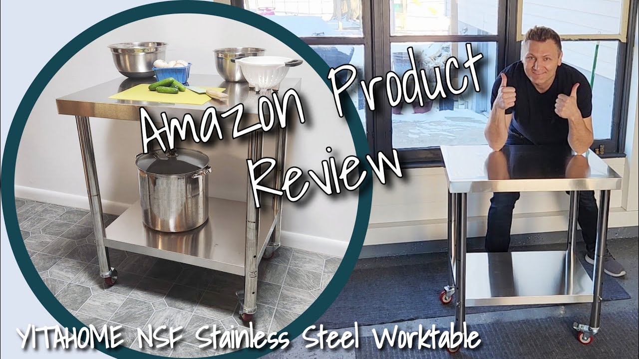 NSF Stainless Steel Kitchen Cart Counter Review