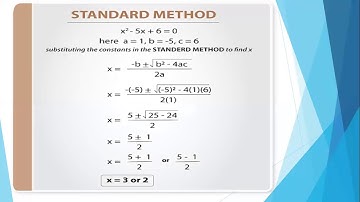 Solution of Quadratic Equation by Quadratic Formula in Urdu