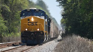 70MPH I032 with CSX 1902 Clinchfield heritage unit leading SCREAMS through Hilliard, Fl