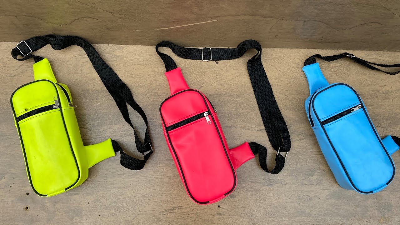 como fazer porta garrafinha de água térmica (com bolso porta celular)