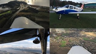 Piper PA28 Warrior Flight Around Scotland