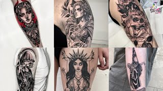 Witch Broom Tattoo Designs 2025 | Magical Witch Ink Art Inspiration | Fantasy Witch Tattoo 2025