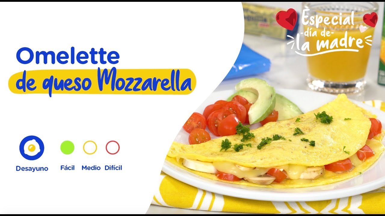 Omelette de queso Mozzarella l Deliciosa Inspiración by Dos Pinos - YouTube