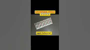 Kolesterol sering tinggi, apa obatnya? #kolesterol #kolesteroltinggi #kolesteroljahat#atorvastatin