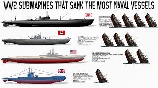 The 7 WWII SUBMARINES that sank the most WARSHIPS