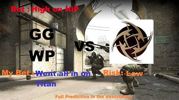 GGWP vs NiP - CS:GO Louge Bet Prediction 14/01/2015
