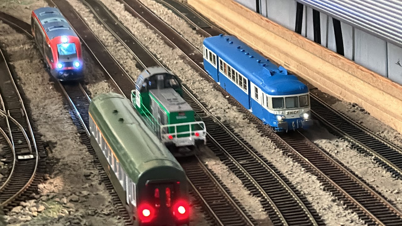 Rodage de la BB 66404 FRET et de l'Autorail X 2816 Bleu d'Auvergne réseau Romana juillet 2024